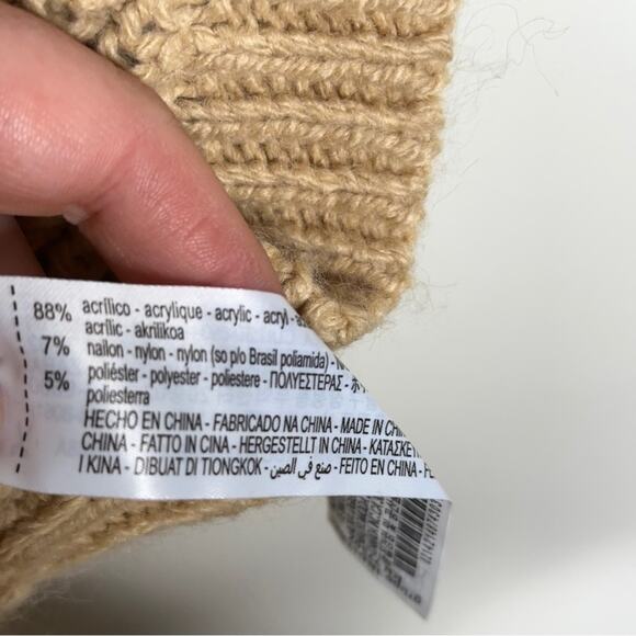 Zara Camel Cowl Neck Sweater - Picture 6 of 7